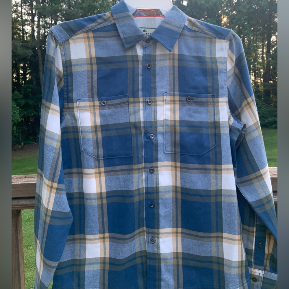 Lake & Trail Shirt Mens Size Long Sleeve Vented Fishing Hiking Outdoors